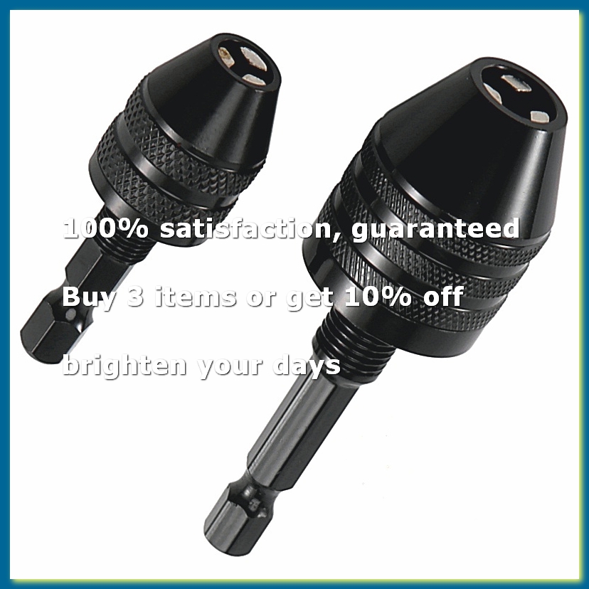 Drill Bits - ●2Pcs Hex Shank Keyless Drill Chuck,