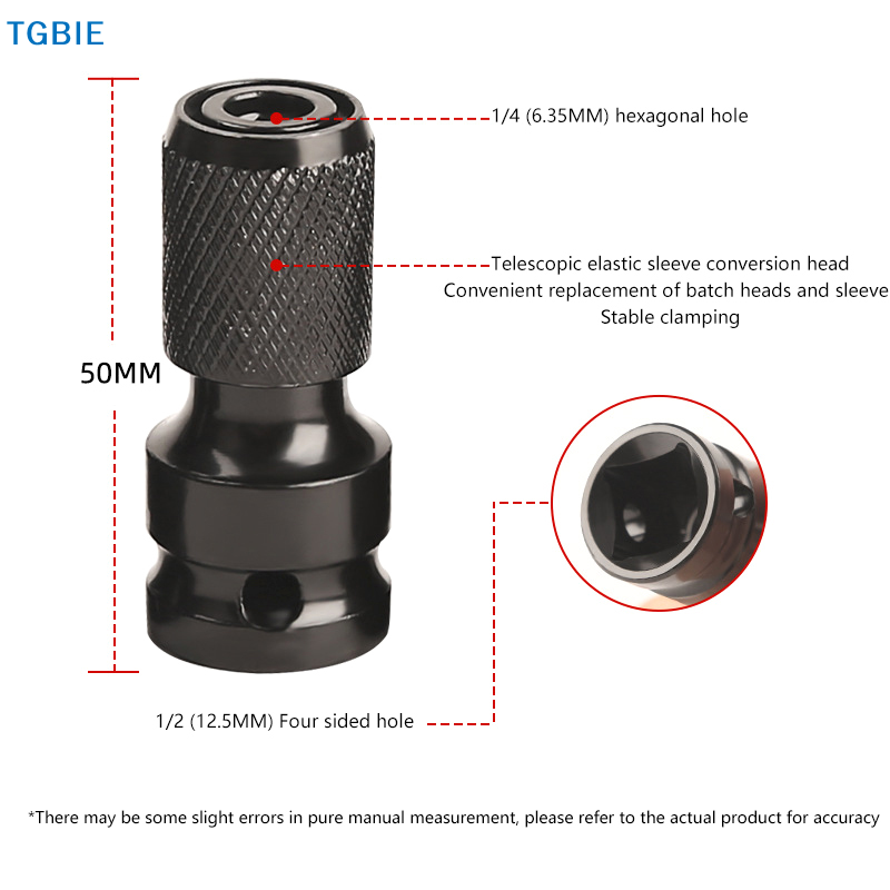 Drill Bits - [TL]【TL】Impact Screwdriver Bit Holders,1/2-Inch Square Drive