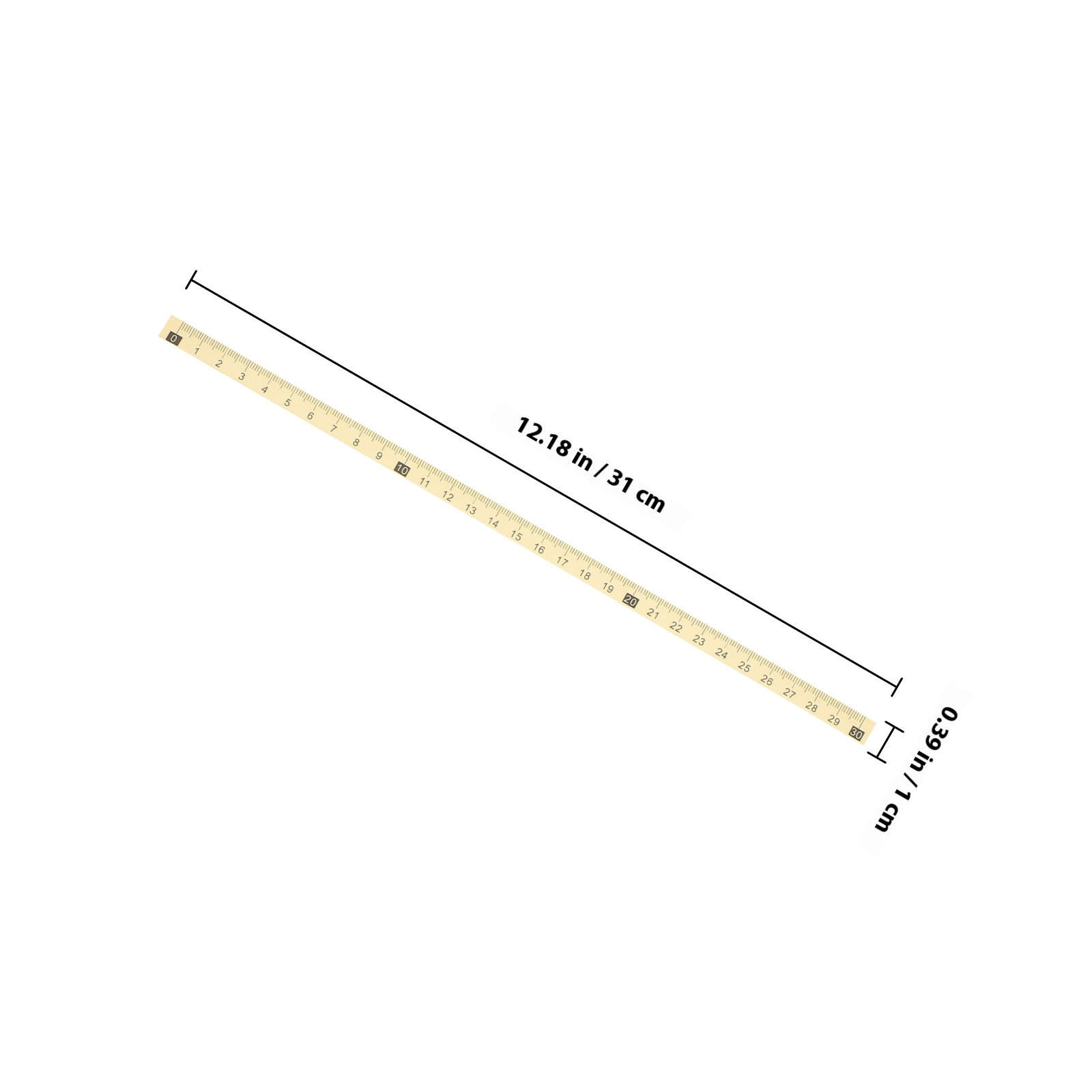 20Pcs Clear Visible Adhesive R - Tape Measure recension och pris