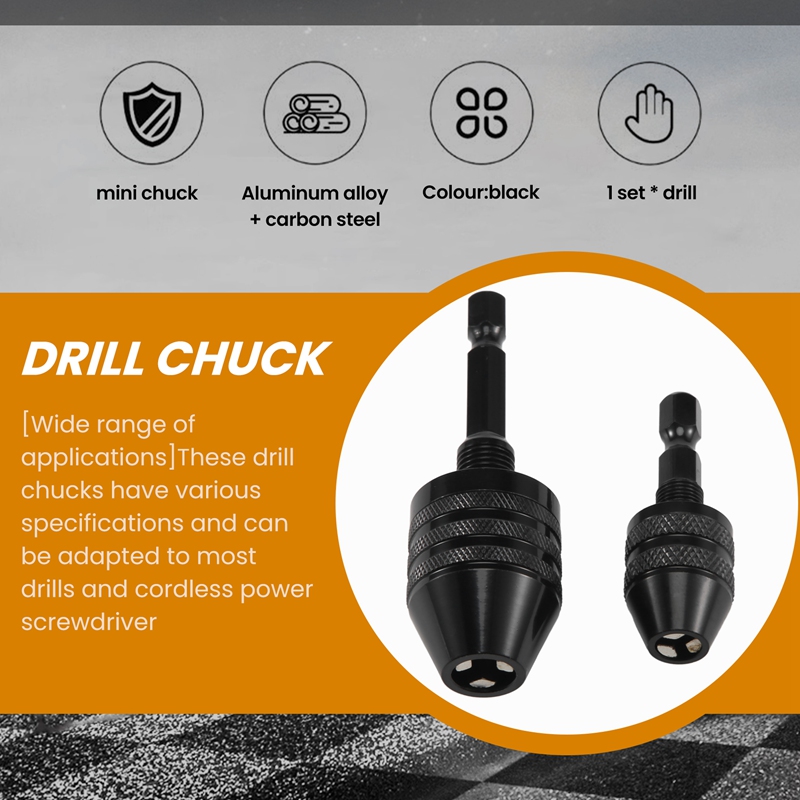 ●2Pcs Hex Shank Keyless Drill  - Drill Bits recension och pris