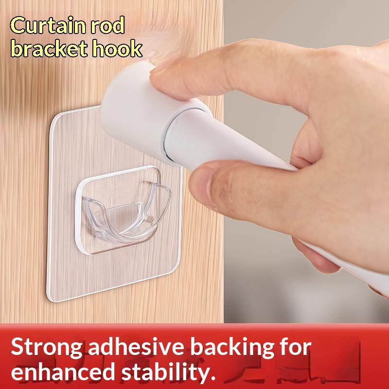 N$ 4 PCS Transparent Adhesive  - Curtain Rods recension och pris