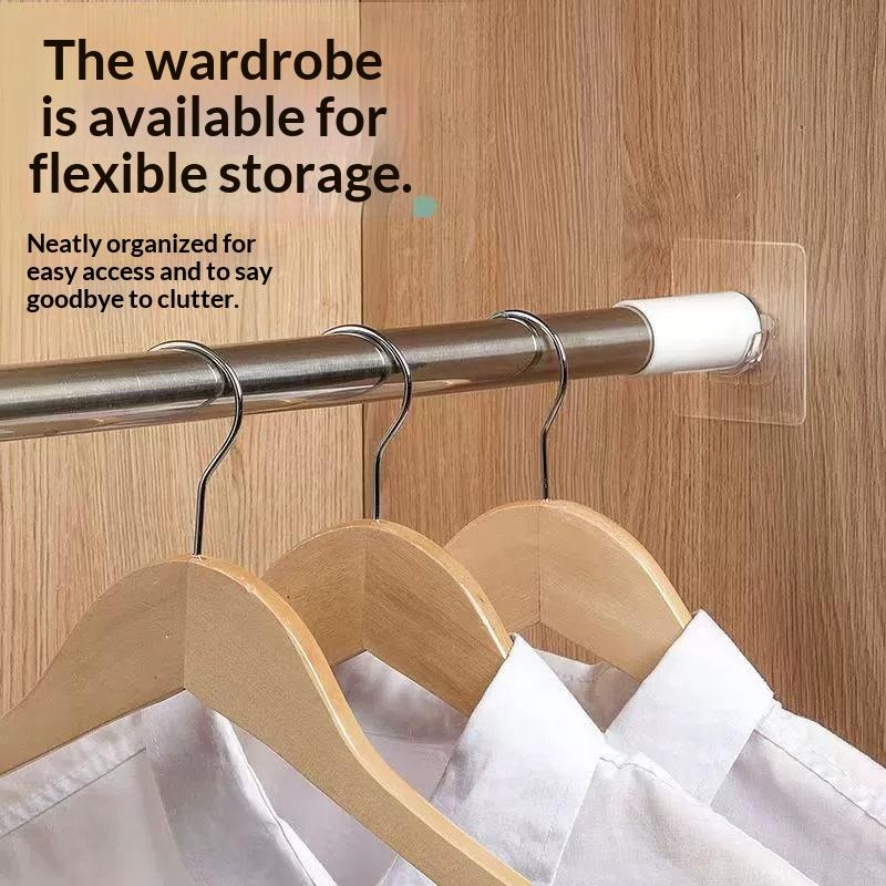 N$ 4 PCS Transparent Adhesive  - Curtain Rods recension och pris