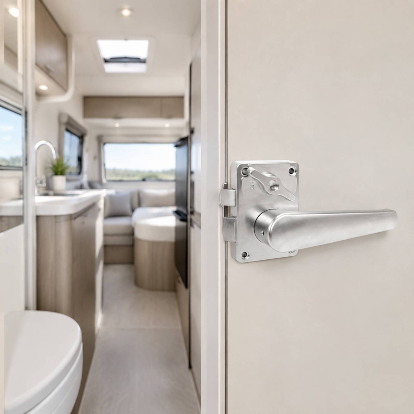 RV Bathroom Door Lock Compact  - Door Lock recension och pris
