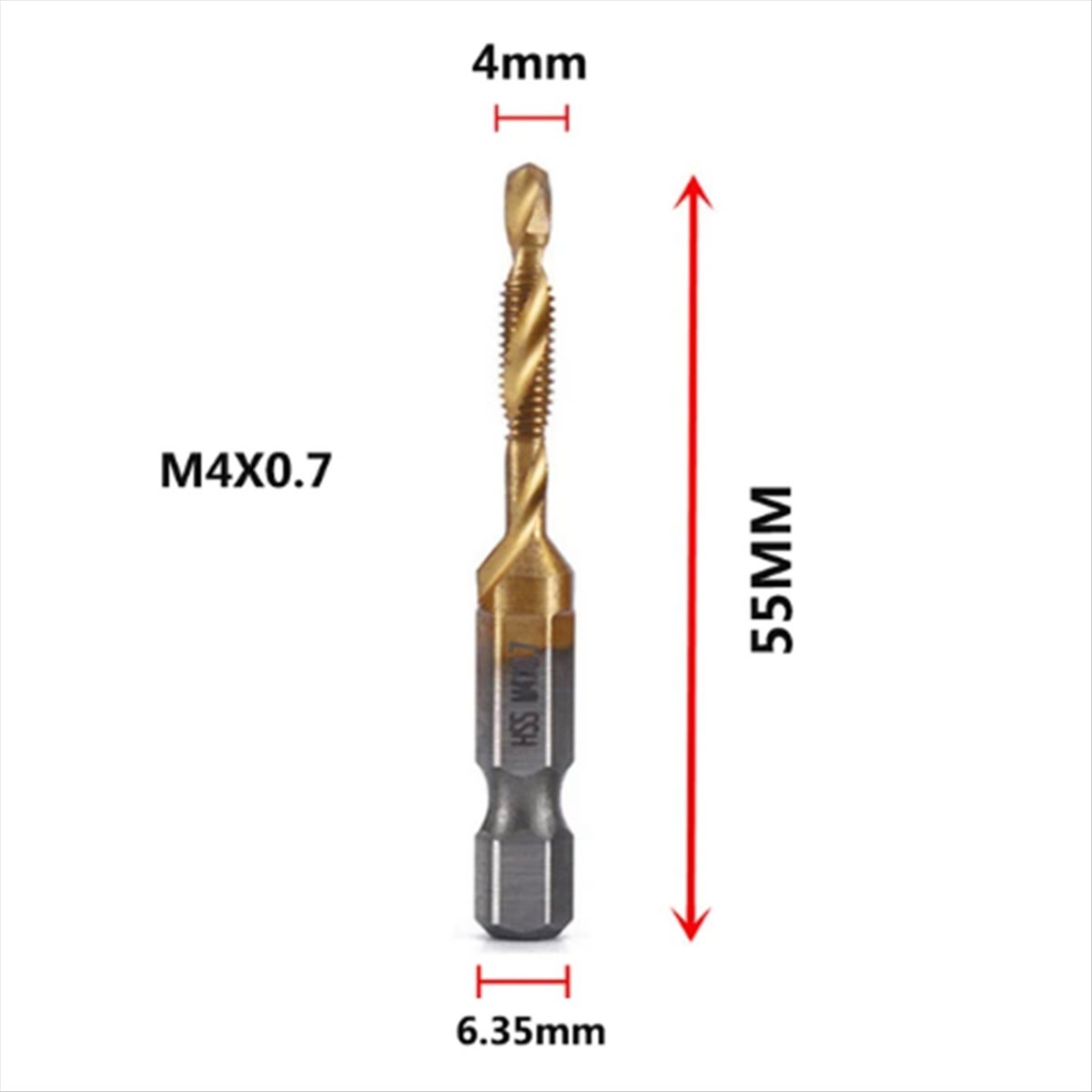 ✼M4x0.7mm Hex Shank Titanium P - Drill Bits recension och pris