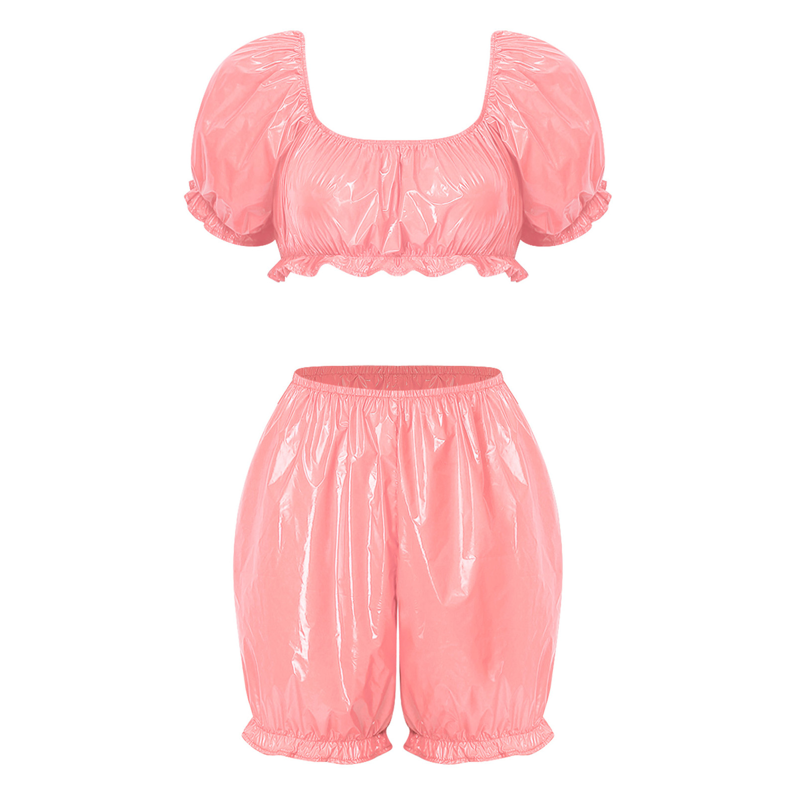 Womens Wet Look PU Leather Clu - Wallpaper recension och pris